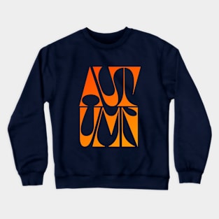 Autumn lettering Crewneck Sweatshirt